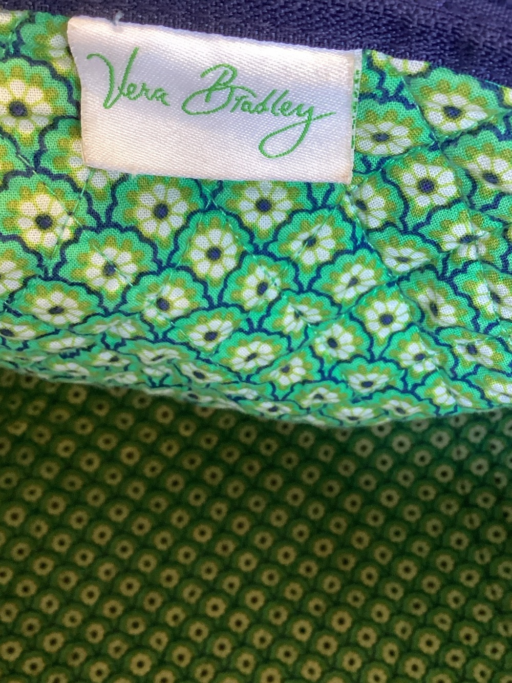 Vera Bradley Rhythm and Blues Quilted Paisley Travel Duffel - Picture 5 of 8